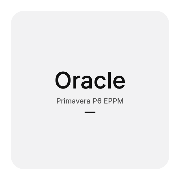 Oracle Primavera P6 Enterprise Project Portfolio Management